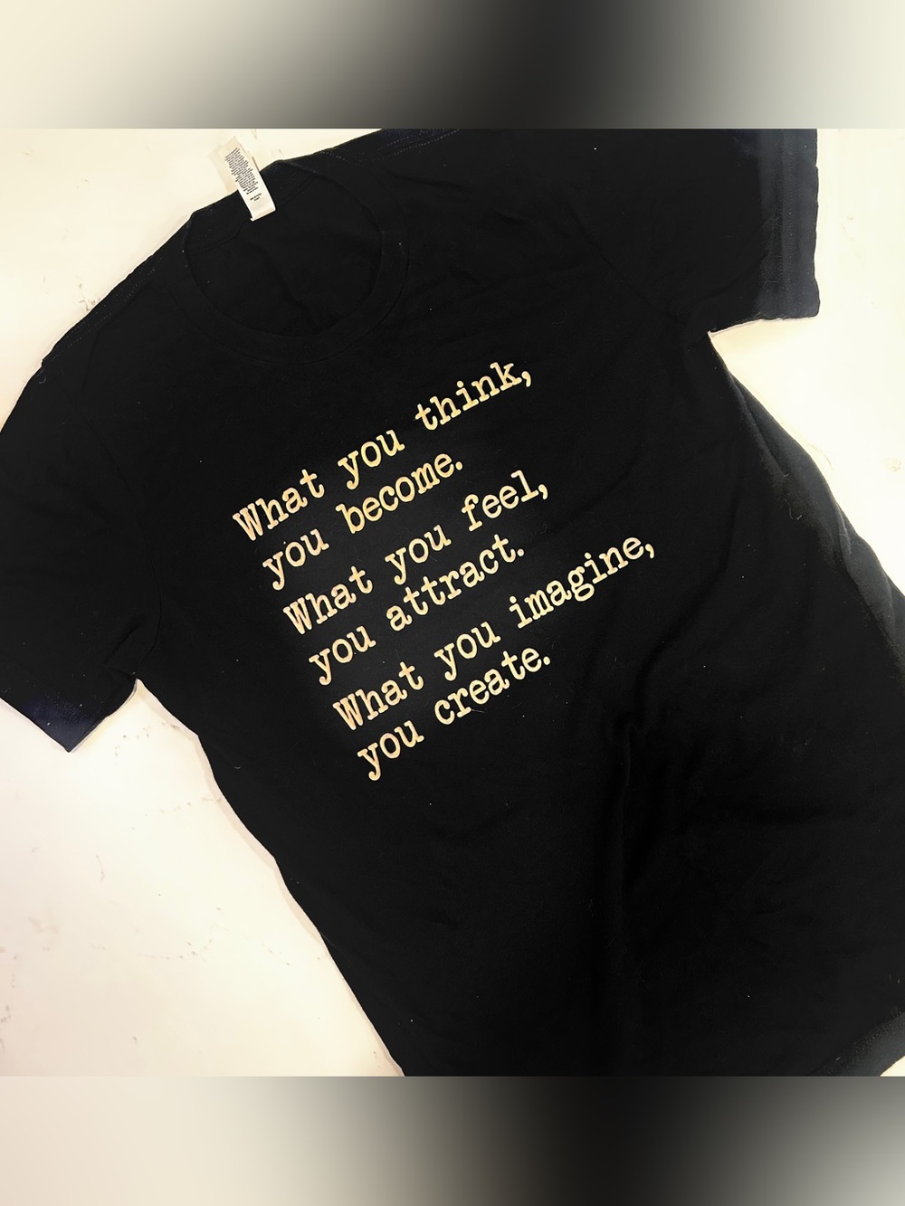 “What you become” Black Crew Tee